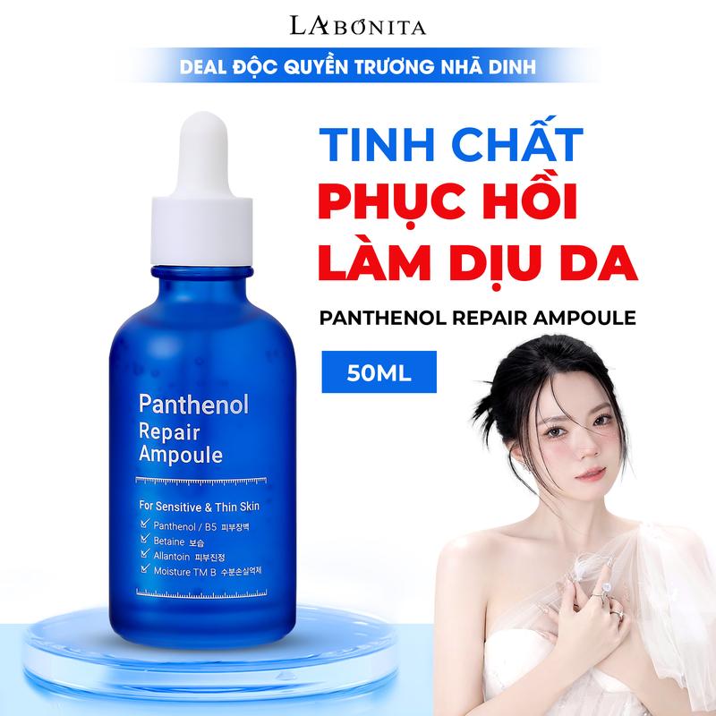 [Nhã Dinh - LABONITA] Tinh chất hỗ trợ phục hồi làm dịu da La Bonita Panthenol Repair Ampoule 50ml Skincare Chăm Sóc Da serum