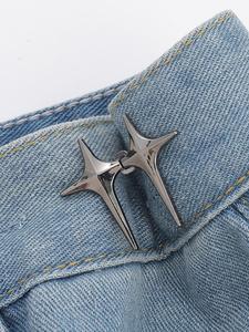 Diseño de Estrella, Botones de Ajuste para la Cintura de Jeans, Moda para Mujeres y Hombres, Accesorios de Ropa Exquisitos y Comodín para Regalo de Cumpleaños