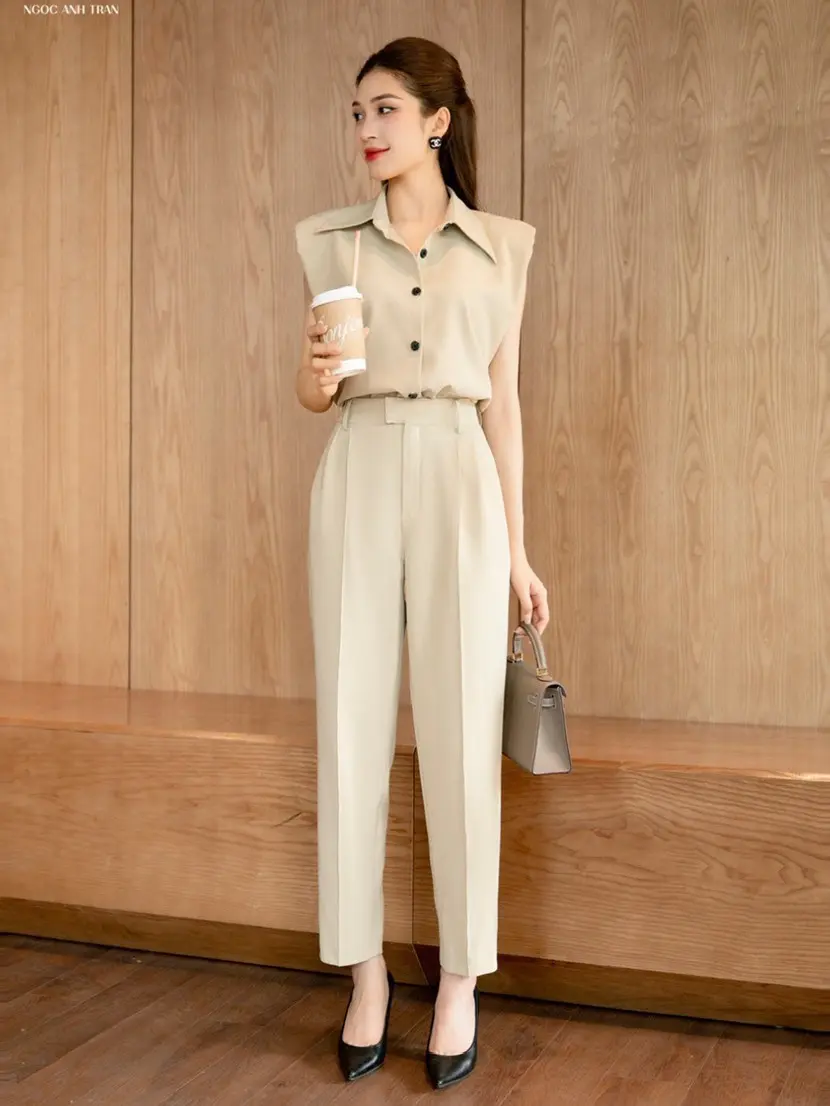 Set bộ nữ NGOC ANH TRAN thanh lịch  Nhung Women