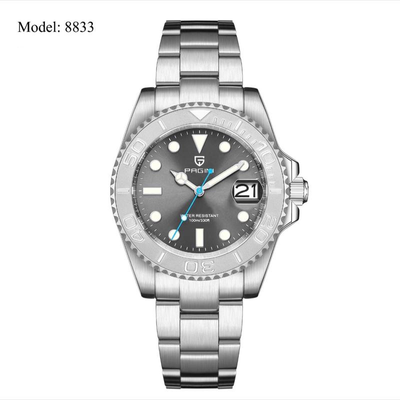 Pagini chính hãng No.8833 dạ quang cực đẹp, nam tính Đeo Tay Watch