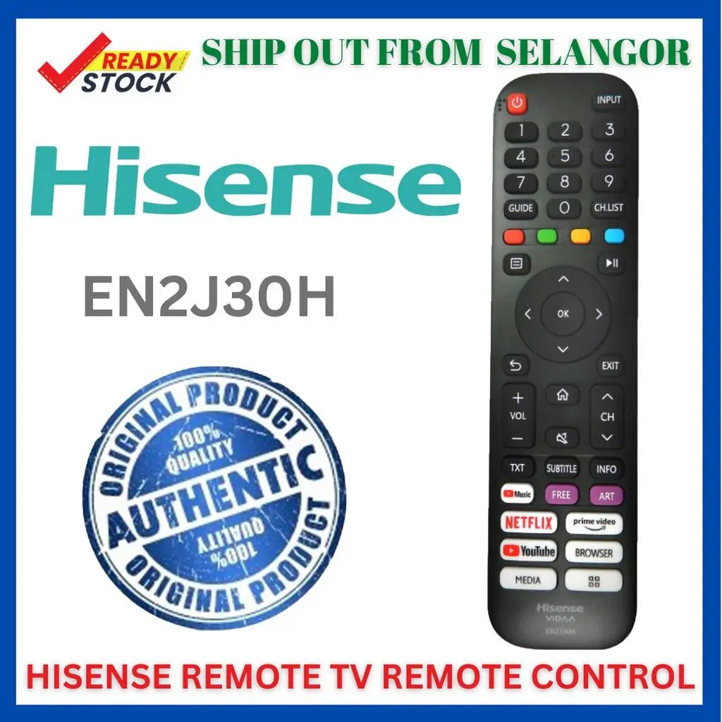 Alat Kawalan Jauh, Untuk DEVANT, Untuk Hisense EN2J30H dan EN2G30H, VIDAA TV, EN2J30H 70S5 65A7500F, Aksesori TV Android Pintar Rumah