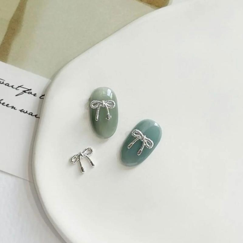 Charm trang trí móng tay siêu cute với tuyển tập những chiếc nơ xinh xắn 5