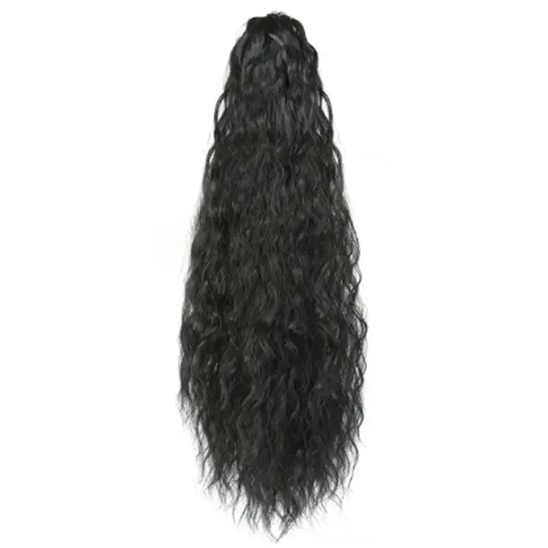 Tóc Nối Đuôi Ngựa Xoăn, Dài 22 Inch, Dành Cho Nữ, Tóc Tổng Hợp, Kiểu Kẹp Tóc Nối 5
