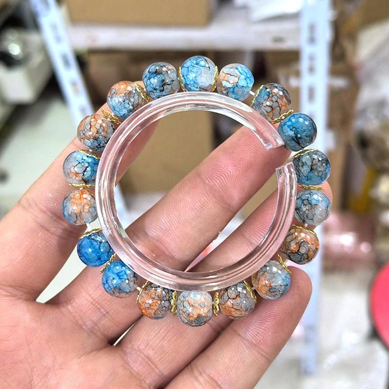 Product Introduction of Cherry Blossom Glass Beaded Bracelet Elegant Flower Bracelet For Women Fashion Accessories Gifts 22