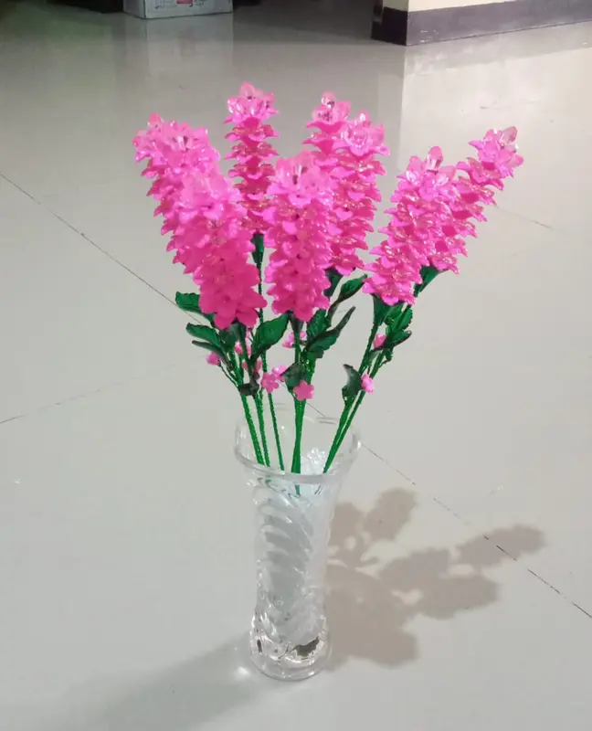 Harga 1 tangkai bunga lavender/ bunga akrilik/ bunga manik 2