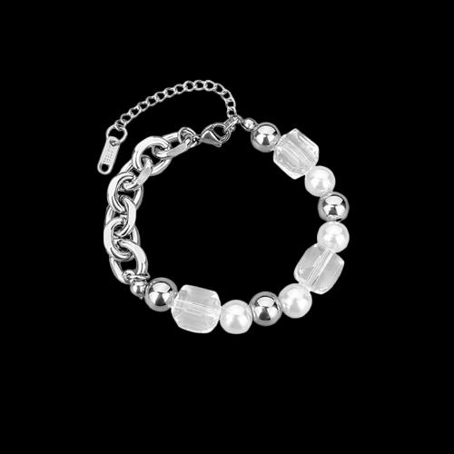 [Mua là mê, chê thì hoàn về] Vòng Tay Ngọc Trai Nam Nữ - Lắc Tay Titan Không Gỉ Kết Hợp Hạt Đá Basic Unisex TAVI SUTIO 8