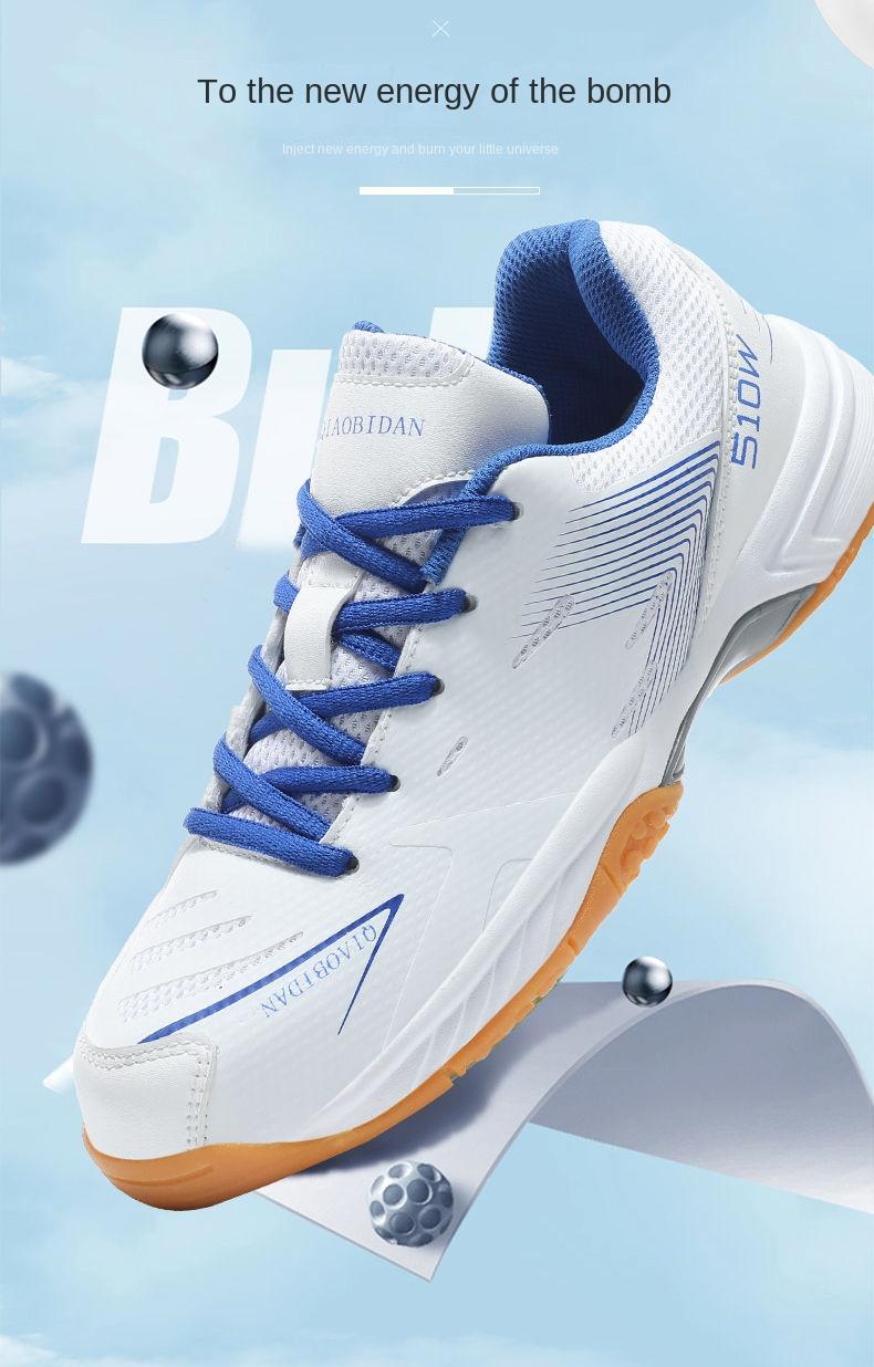 Product Introduction of New Men's and Women's Table Tennis Ball Shoes Tendon Bottom Breathable Casual Badminton Sneaker Non-Slip Wear-Resistant Couples Running Shoes sepatu  basket Professional Anti-Slip Badminton Shoes 7