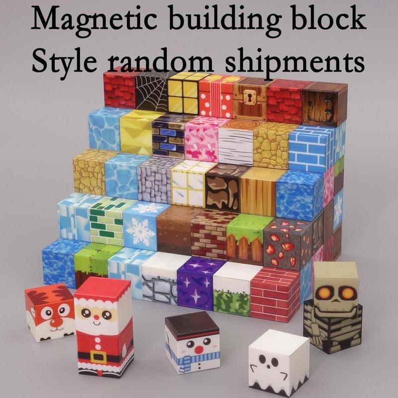 Random Color Building Blocks, 30pcs/set Fun Colorful Cube Stick Blocks, Creative Blocks Building Toys for Boys & Girls, Perfect Gift for Teenagers 3