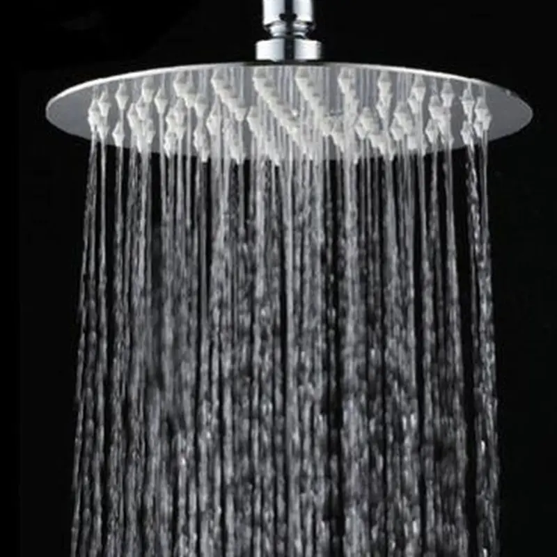 Đầu Vòi Hoa Sen Thác Nước Siêu Mỏng Bằng Thép Không Gỉ, 8Inch, Đầu Vòi Hoa Sen Phun Mưa Vòi Hoa Sen Phun Mưa Hình Vuông Và Tròn