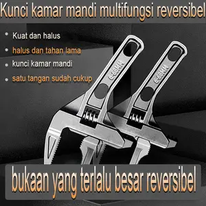 Kunci inggris/Universal Adjustable Wrench Spanner/Besar Serbaguna Murah Universal Ajaib Kunci Pipa Torsi