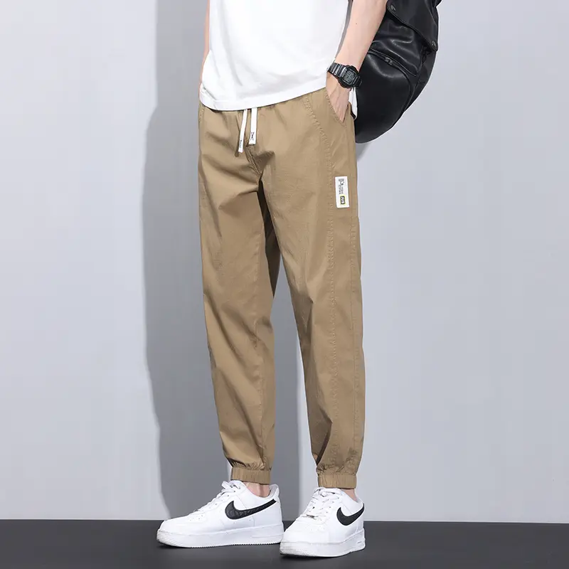 Men's Summer Lightweight Jogger Pants - Elastic Waist, Loose Fit