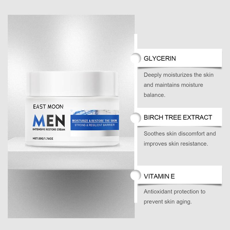 Product Introduction of Men's Cream, A variety of plant extracts, brightening the complexion, moisturising the facial, firming the skin, lightening wrinkles, Men's Facial, 50ml 20