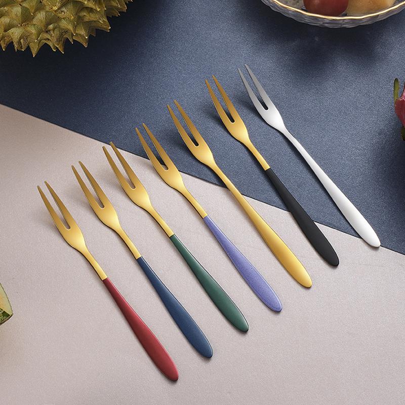 Product Introduction of Fruit Fork Stainless Steel 304   Household Thickened  Moon Cake Knife Fork   Cake Watermelon Fork  Dessert Fork Cutlery Tableware 17