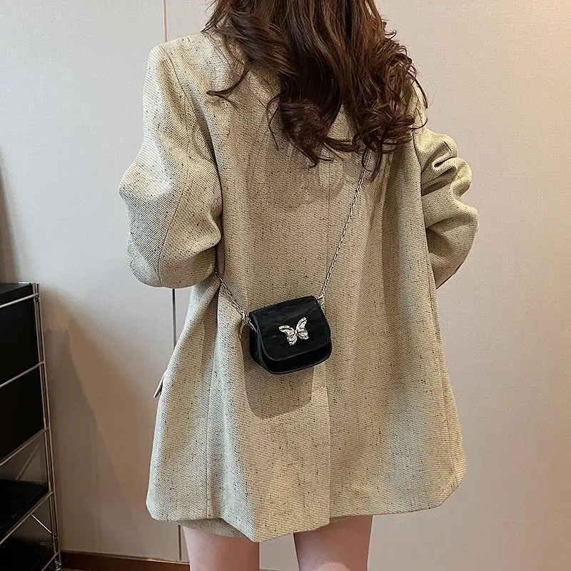 Túi Nhỏ Túi Đeo Chéo Mini, Thời Trang Cao Cấp, Thời Trang Mới, Trông Đơn Giản, Phong Cách Phương Tây, Siêu Hot Năm 2024, Dây Xích Đa Năng Bag Đeo Vai