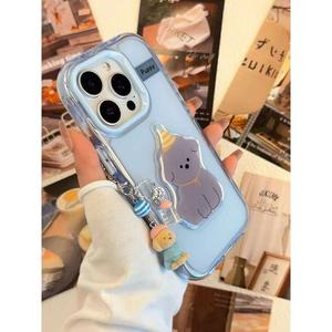 Cute Hat Puppy Pendant Compatible with Apple 16 Pro Max Phone Case iPhone 15 New Model 14 Pro/13 12