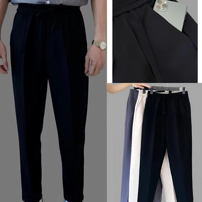 Combo 2 quần âu cạp chun - quần baggy nam chống nhăn không bai không xù