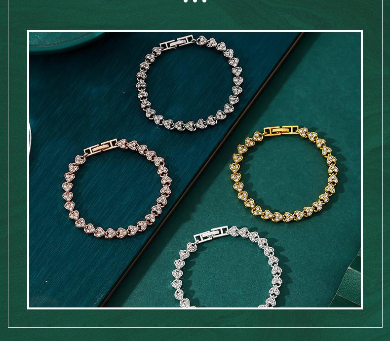 Product Introduction of Fashion Charm Tennis Bracelet for Women Crystal Zircon Jewelry Adjustable Gold Color Silver Color Chain Bracelets Gift 1