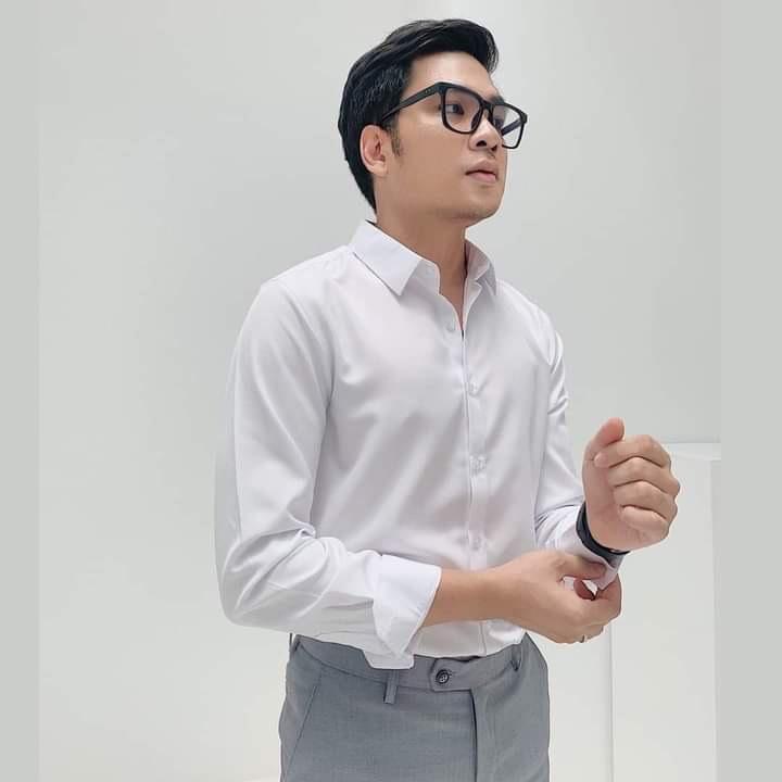 Áo Sơ Mi Trơn Nhiều Màu Đen Xanh Dương, Đỏ, Xám, Dành Cho Nữ Và Nam Siêu Sale Hot JEAGOVN Mới Ra Trong Năm Nay 1006 Menswear Cổ Tròn Shirt Nhung sominam  dep