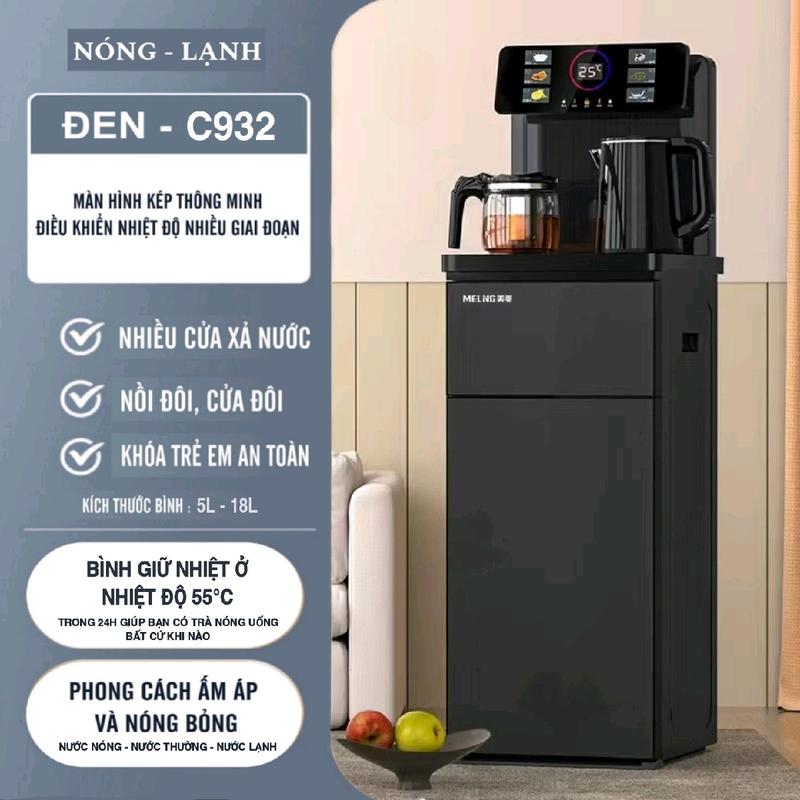 Cây Nước Nóng Lạnh Thông Minh Kết Hợp Bàn Pha Trà, Pha Cà Phê Thông Minh MEILING C-932
