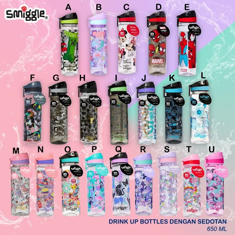 Smiggle - Tumbler Botol Minum Karakter 2002A 650 ML 1