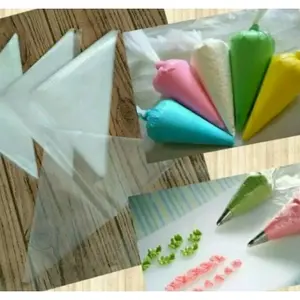 Plastik Segi Tiga Cake Hiasan Kue Ulang Tahun - Paket Isi 10 Pcs
