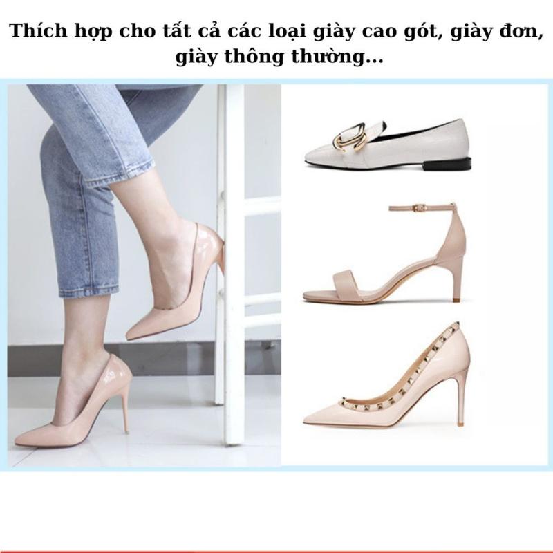 Set 2 Miếng lót giày chống rộng, Miếng lót gót giày bảo vệ gót sau 4D cao cấp, Miếng dán bảo vệ gót chân _LMA 5
