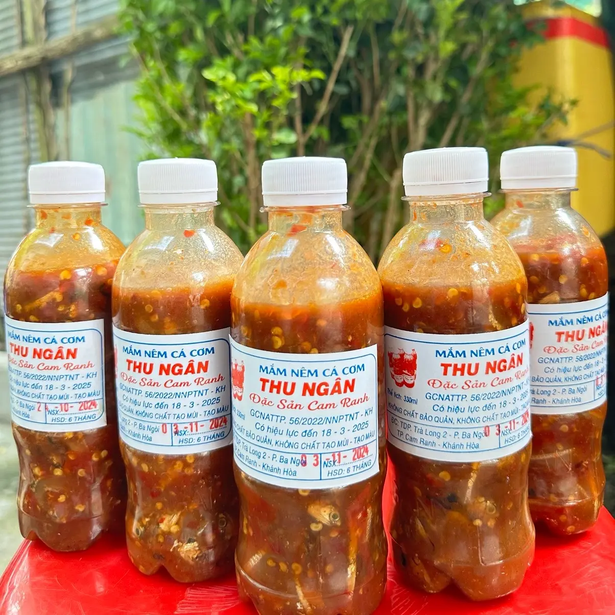 COMBO 5 CHAI MẮM CÁ CƠM (đặc sản cam ranh-khánh Hoà) TỔNG 1Kg9