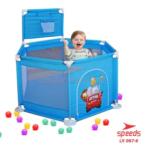 SPEEDS Kolam Mandi Bola Anak-anak Bayi dan Balita Playpen Keranjang Pagar Tempat Mainan Anak 067-6