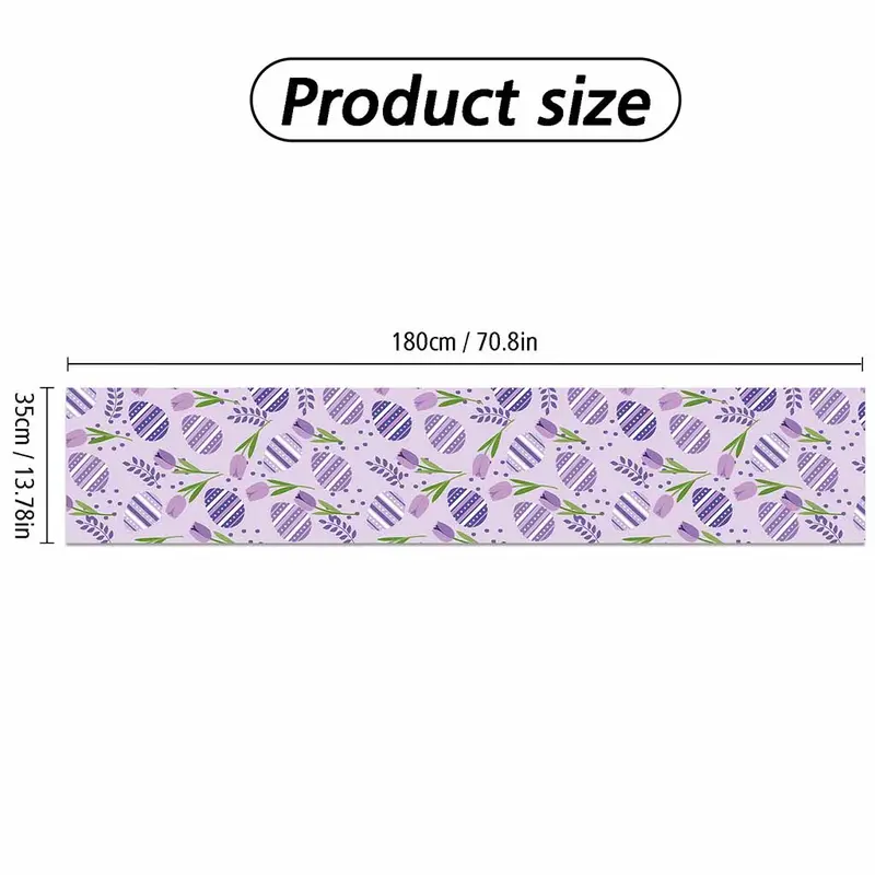 Tulip Pattern Table Runner, 3 Counts/set Tablecloth, Table Decoration Supplies for Home Kitchen Dining Room, Vanity Decor Accessories 1