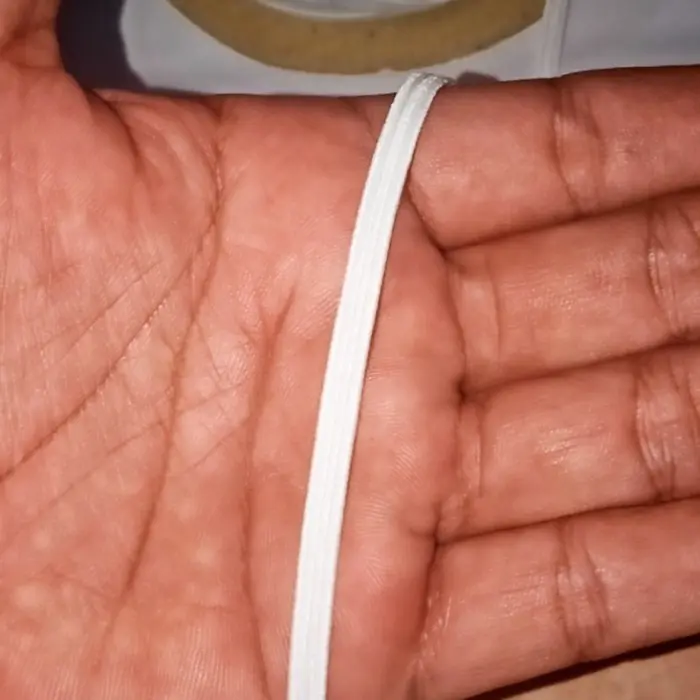 tali karet ( kolor ) elastis 6mm putih terlaris termurah 4meter bagus 3
