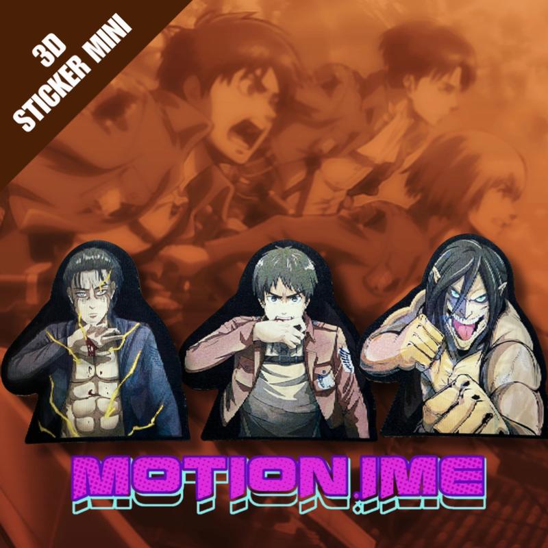3D Sticker Mini Lenticular Attack on Titan 1