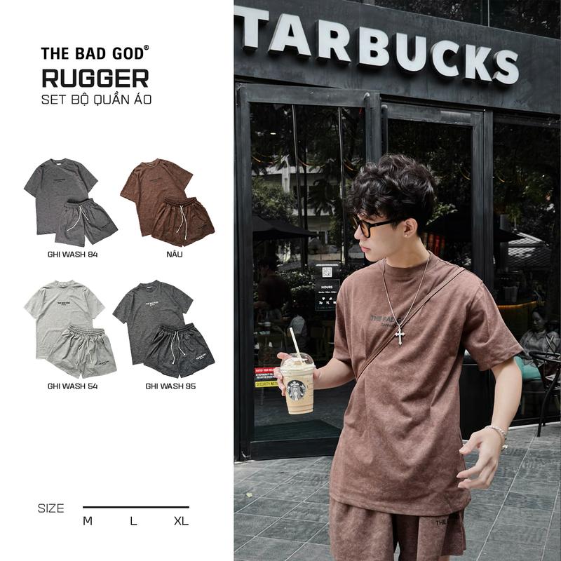 Set Bộ Quần Áo Nam Menswear The Bad God Rugger Cổ Tròn