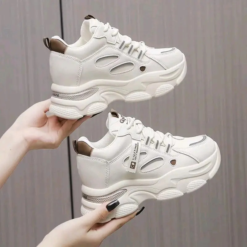 Giày thể thao da độn đế khí siêu nhẹ 8p chuẩn Sneaker Sport Tập Thể Dục 3