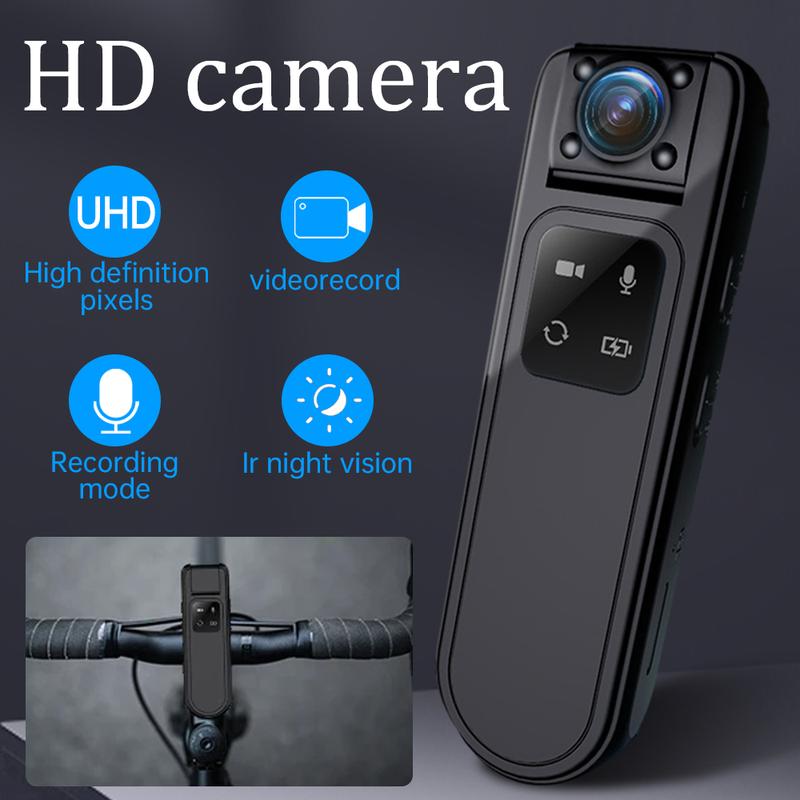 2K Ultra HD Sport Camera Wearable Portable Body Camera Infrared Night Vision Home Security Video Recorder 128G Memory Card Outdoor Camera Dash Cam Car Motorcycle 1