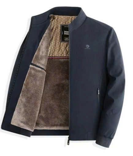 Áo khoác nam trung niên lót lông cho bố áo cho bố cho ông ấm áp mẫu mới nhất YOYOSHOP áo Mặc đi chơi sang trọng