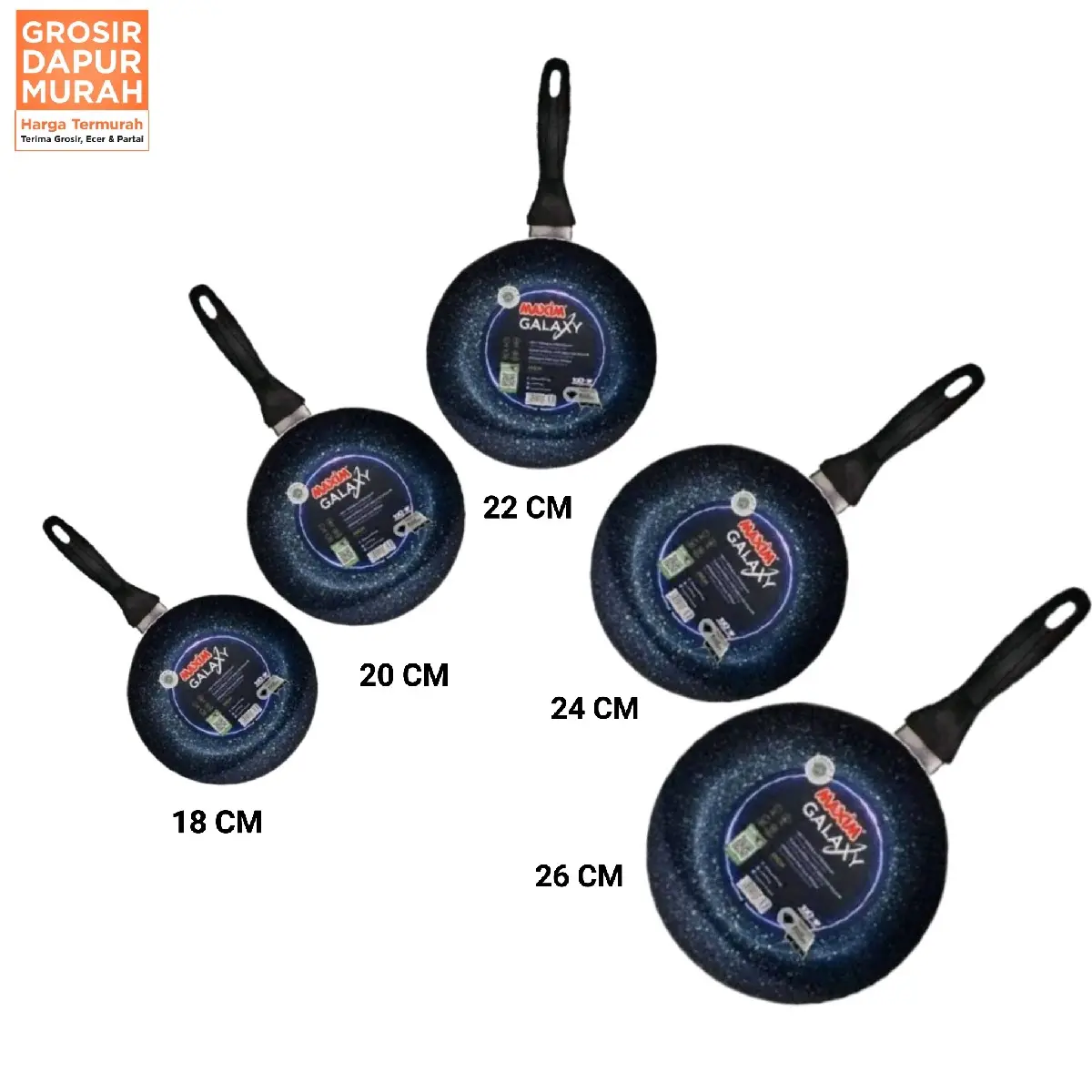 MAXIM TEFLON FRYPAN GALAXY TERMURAH