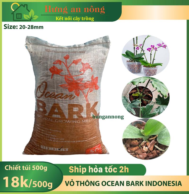 Product Introduction of 500g Vỏ thông trồng phong lan, ươm kie, giá thể cho kiểng lá size 20-28mm 10