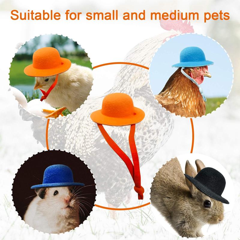 Product Introduction of Chicken Hamster Hat for Hens Tiny Pets Funny Accessories Farm Hen Top Hat for Rooster Duck Parrot Poultry Stylish Show Costume 12
