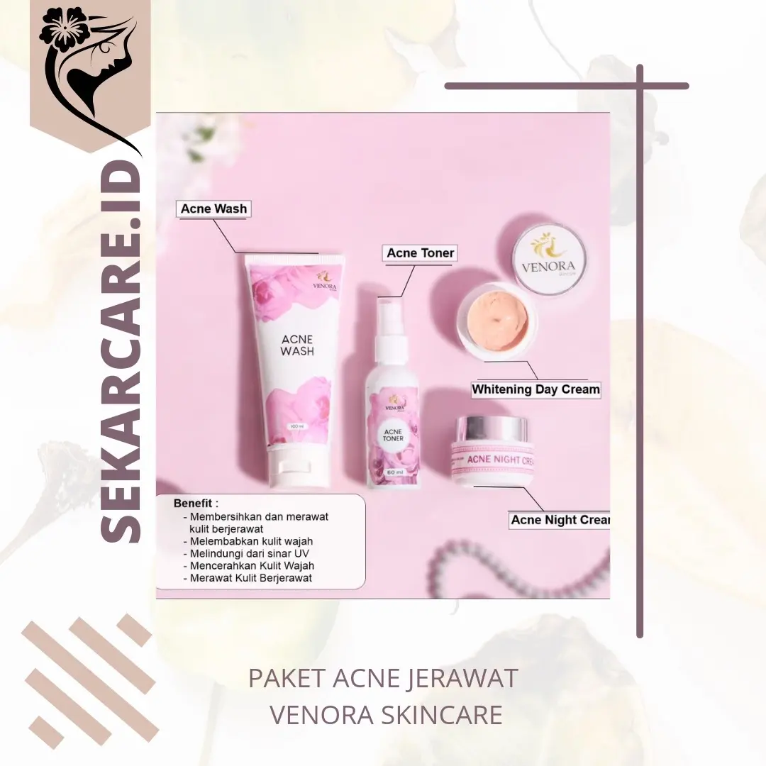 VENORA SKINCARE PAKET ACNE (JERAWAT)
