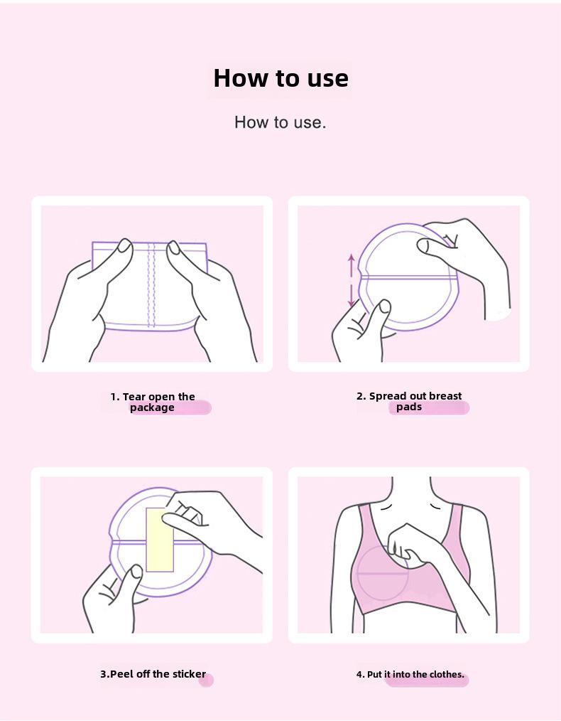 Product Introduction of Disposable Anti-Overflow Breast Pad 100 Pieces Breastfeeding Breast Pad Pregnant Women Spill Prevention Breast Pad Soft Breathable Independent Packaging 8