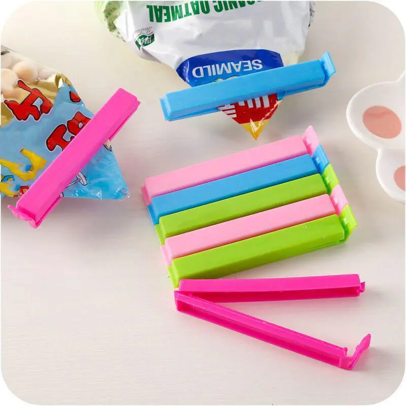 Random Color Food Sealing Clip, Portable Durable Multi-purpose Snack Sealing Clip, Kitchen Food Storage Sealing Clip, Kitchen Food Storage Accessories, Kitchen Gadgets 0