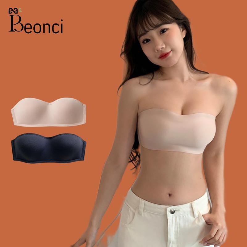 Áo Lót Không Dây Beonci Đệm Dày 2cm Nâng Ngực Dây Lưng Thun Kép Giữ Chắc Chống Tụt Tặng Dây Trong Suốt BEAL018