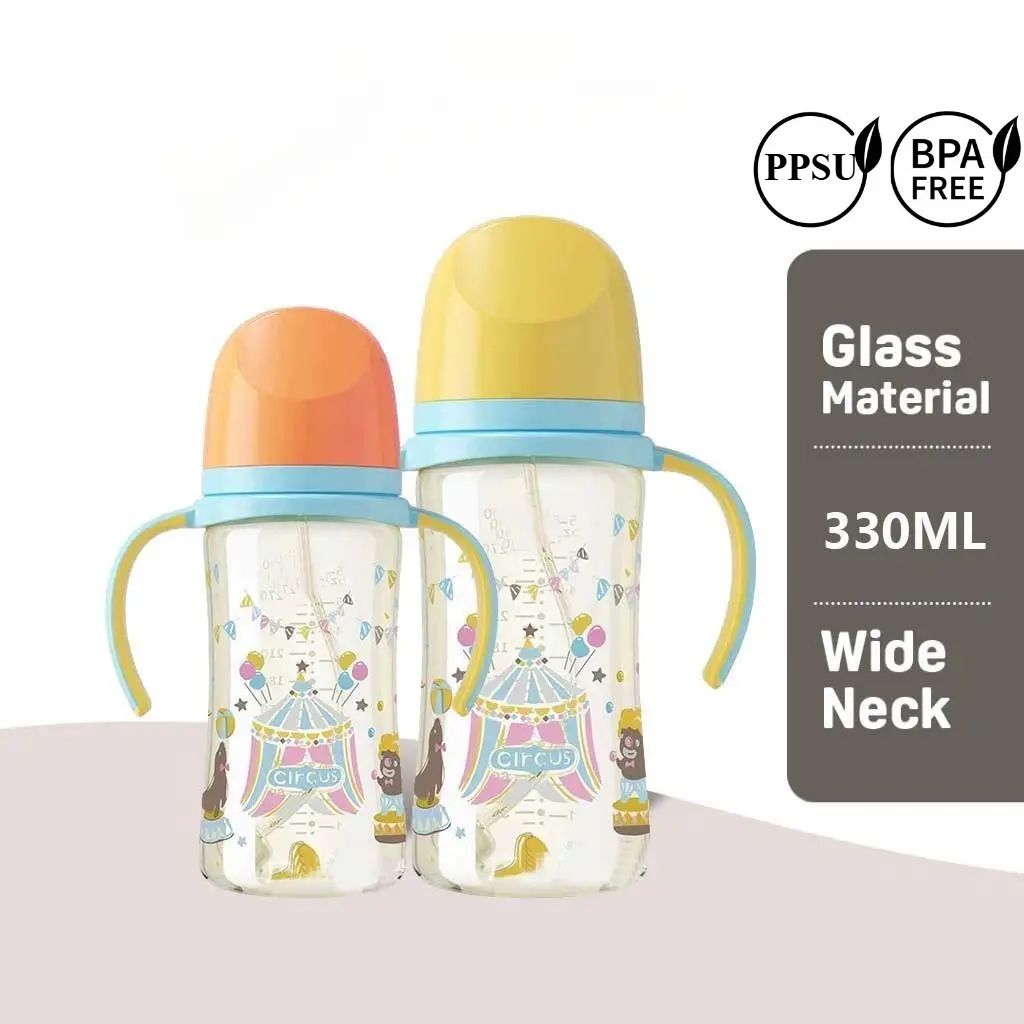 GEN 3 Botol Bayi BPP Wide Neck 5CM 330ML PPSU BPA with SofTouch Nipple- Botol Susu Bayi Bottle