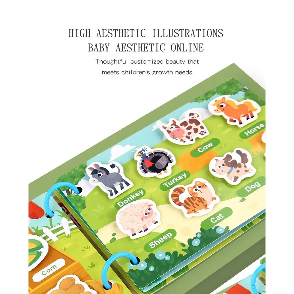 Sách xé cho Em Bé Sách xé tay cho Em Bé Sách dán xé cho Em Bé Miếng Dán ma thuật giáo dục sớm Đồ chơi giáo dục khai sáng mẫu giáo