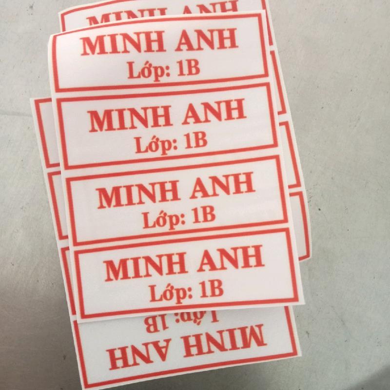  bảng tên học sinh có để lớp nhiều màu in theo yêu cầu - combo 10 cái thẻ  tên phù hiệu 