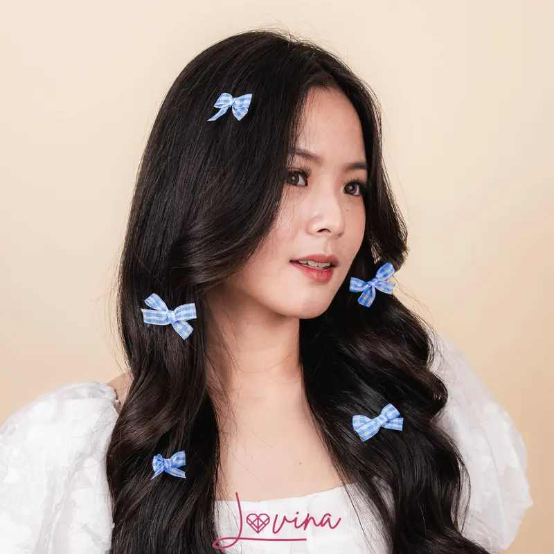 Lovina Jepit Lia - Aksesoris Rambut Pita Rebbon Wanita Anak Coquette Ala Korea 0