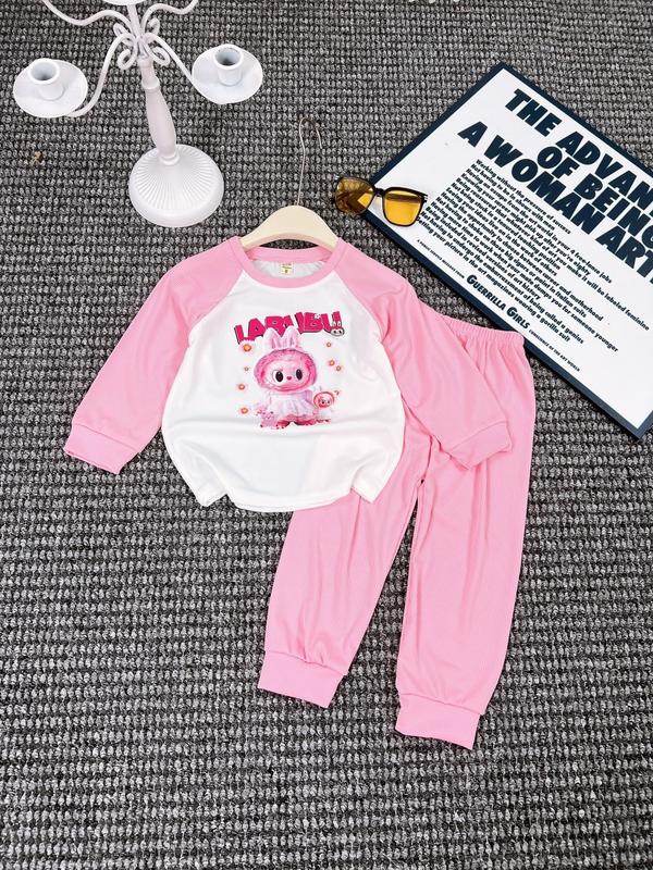 combo 4 bộ thun lạnh labubu cho bé gái 7-23 kg , quần áo thu đông cho bé mặc ở nhà , đi học đồ  tăm