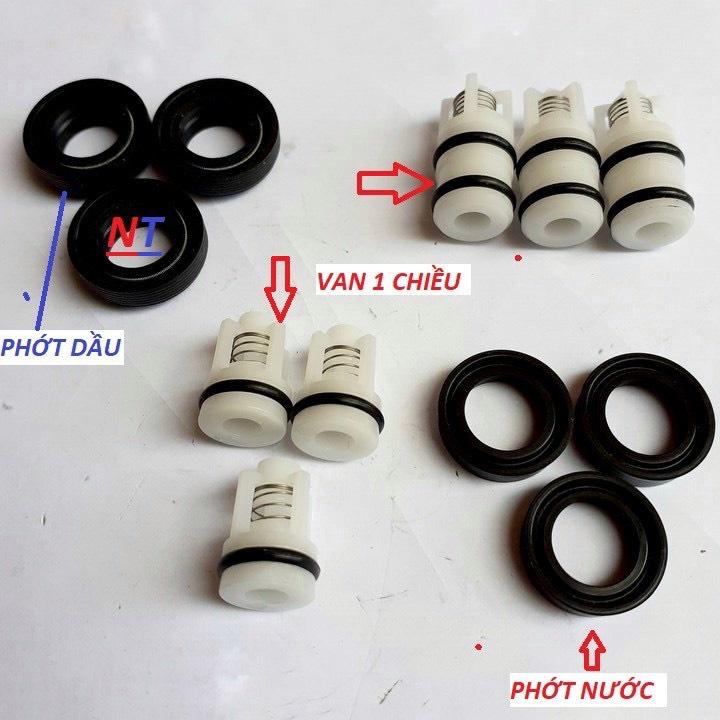 BỘ PHỚT, VAN MỘT CHIỀU MÁY BƠM RỬA XE MINI CAO ÁP DÙNG PHỚT 12-20, 12 CHIẾC - Phụ Kiện máy rửa xe