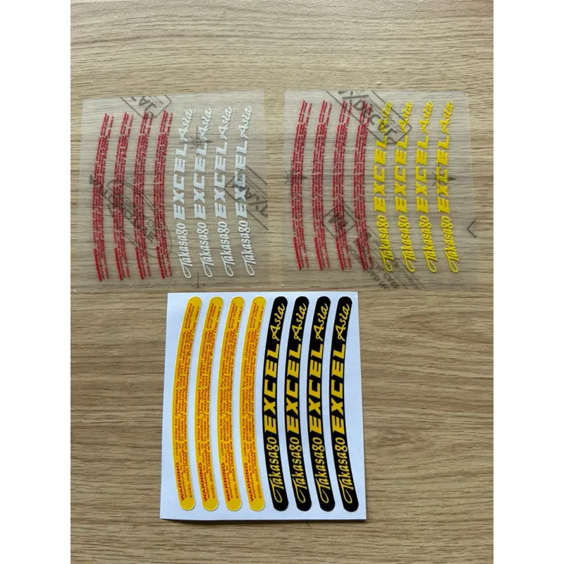 Stiker velg takasago excel asia 1set 0