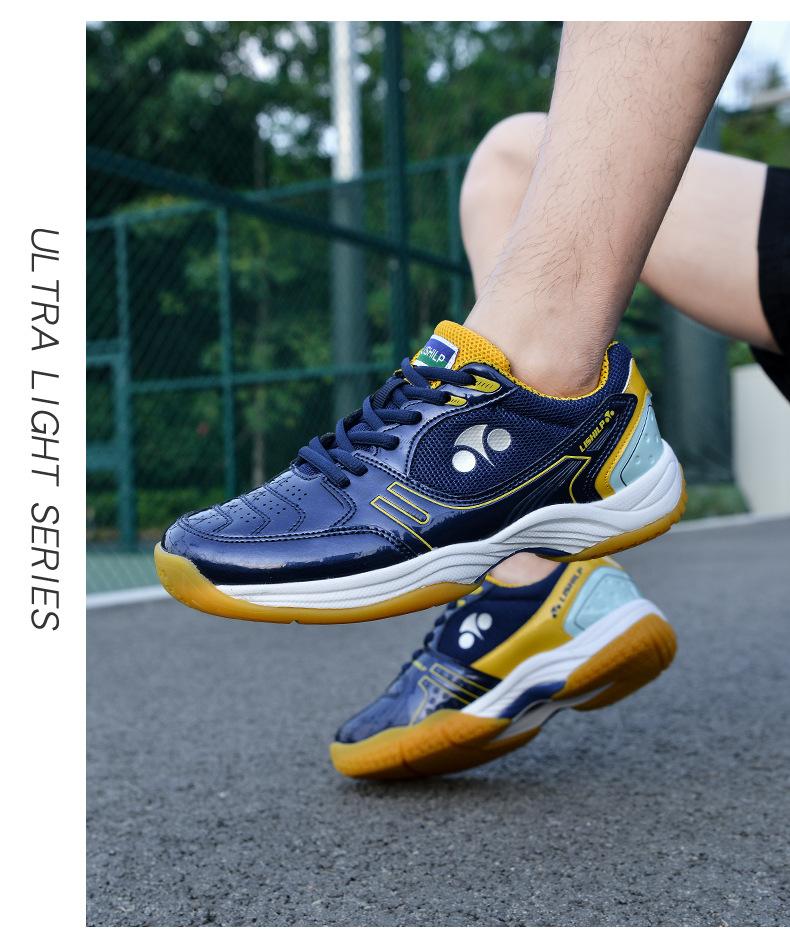 Product Introduction of Professional Badminton Shoes Men's and Women's Wear-Resistant Non-Slip Breathable Student Tennis Shoes Table Tennis Ball Shoes Training Shoes Volleyball Shoes 15